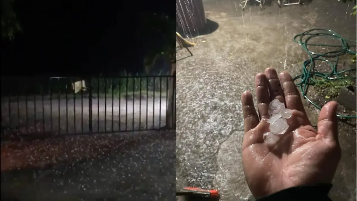 En redes reportan caída de granizo en Ciudad Victoria y otras regiones de Tamaulipas