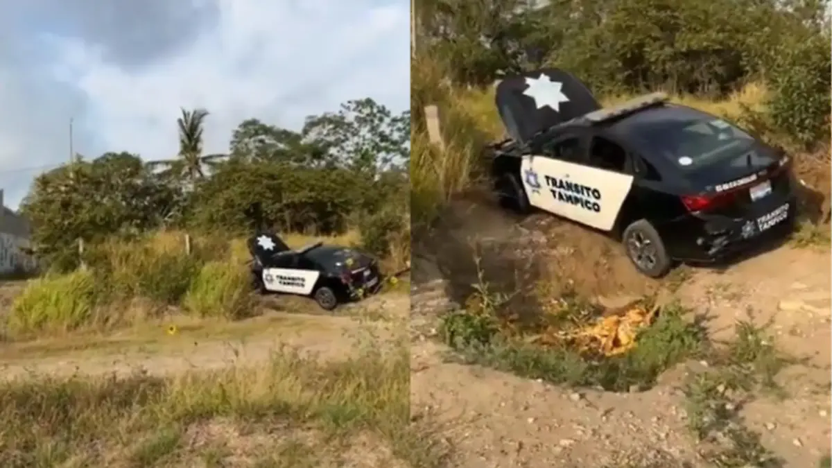 Indigente se roba patrulla en Tampico
