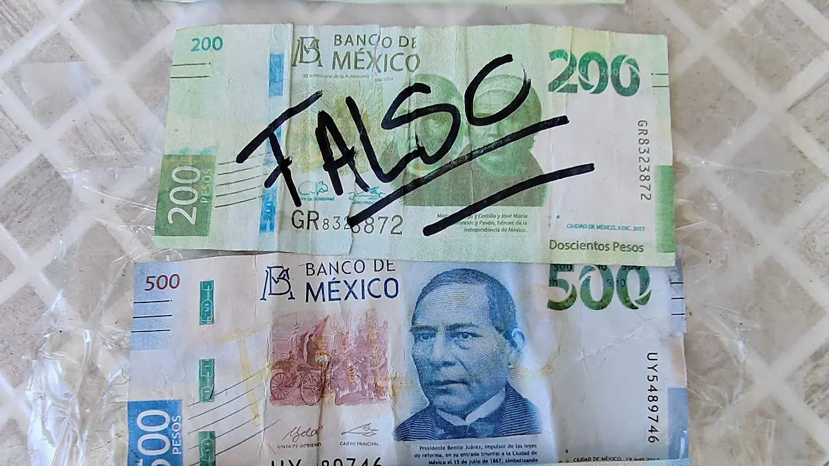 Comercios advierten también a los clientes sobre los billetes falsos en Tampico y la región