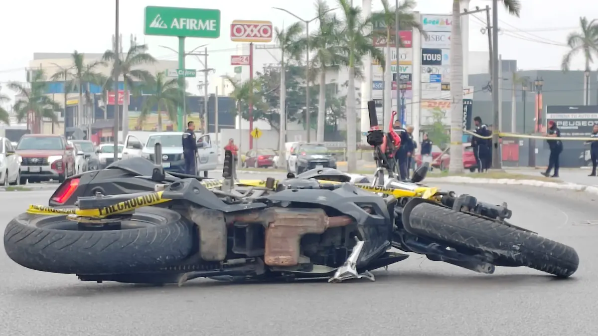Moto accidente Tampico
