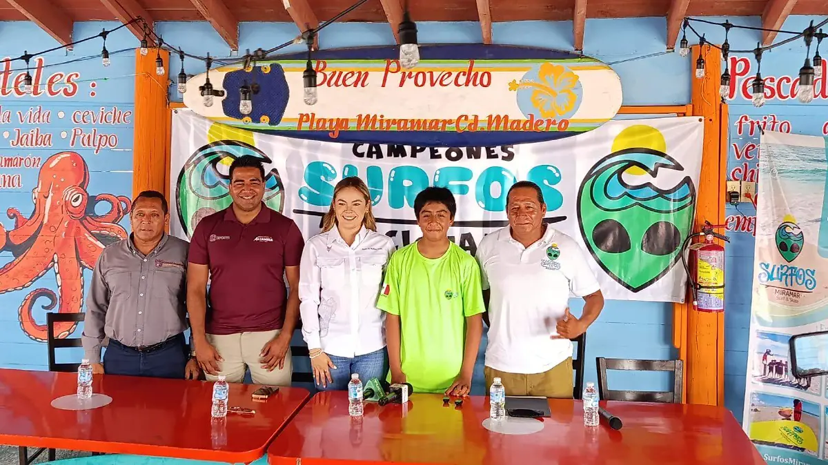 Alan Juárez, de 13 años, lleva el nombre de Tamaulipas al surf nacional