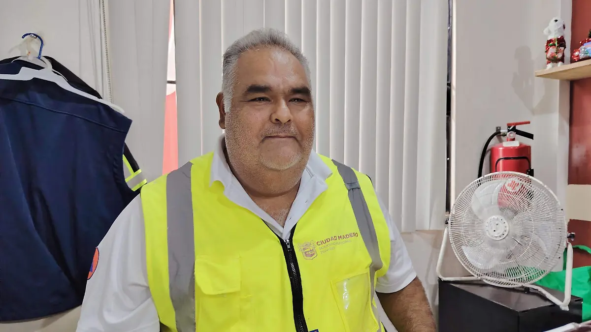 Ricardo Aguirre, director de Protección Civil de Ciudad Madero