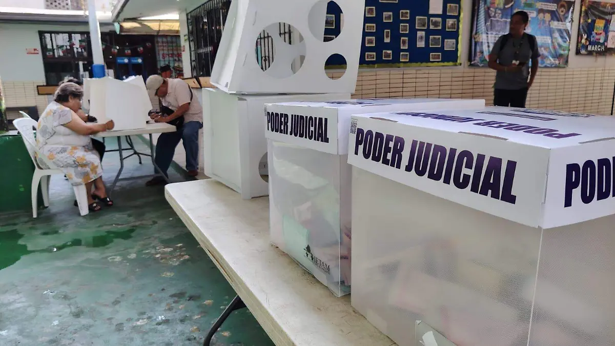 Ciudadanos en Tampico votan entre dudas e incertidumbre durante la elección judicial Juan Hernández