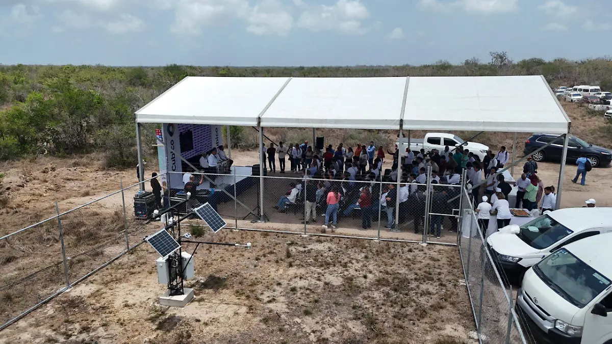 El lunes 2 de junio se instaló en Altamira una torre de medición de energía solar