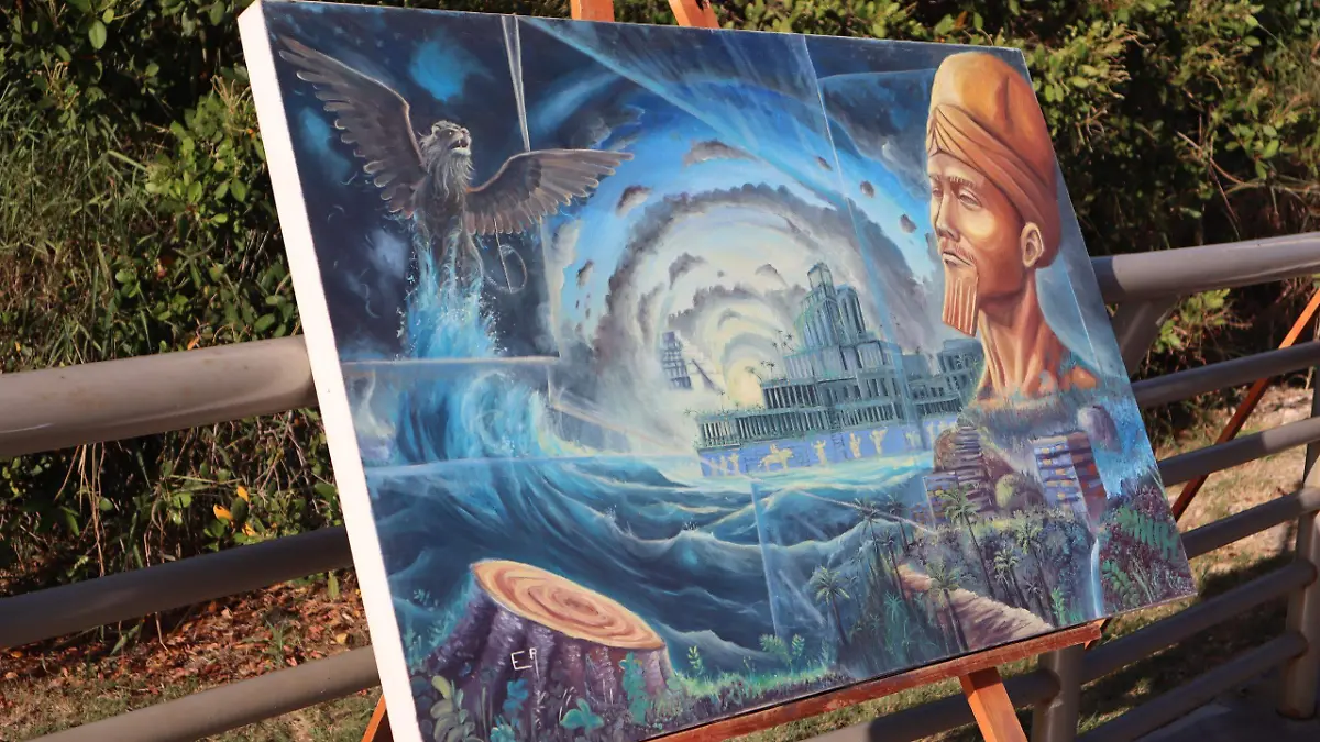 También existe una muestra pictórica donde se observan pasajes bíblicos