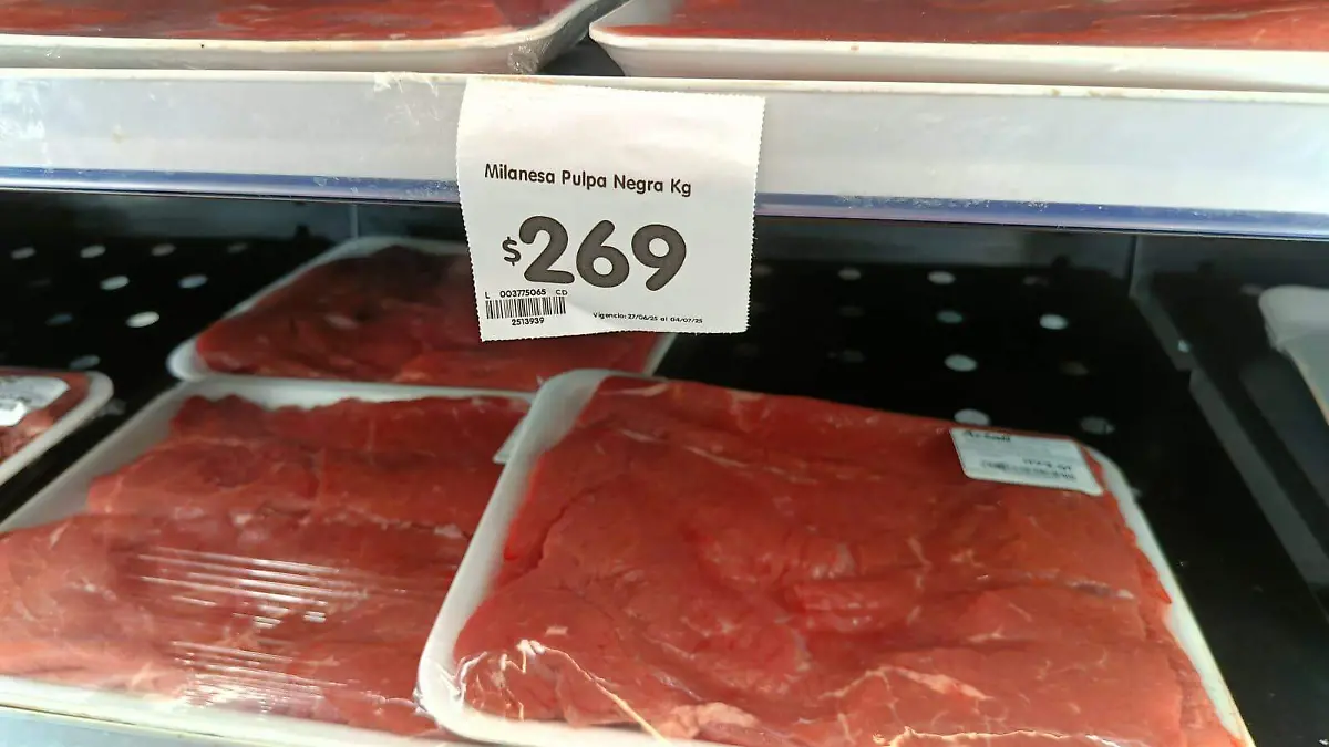 En julio, el kilo de carne de res en bistec se vende por arriba de los 269 pesos en el sur de Tamaulipas