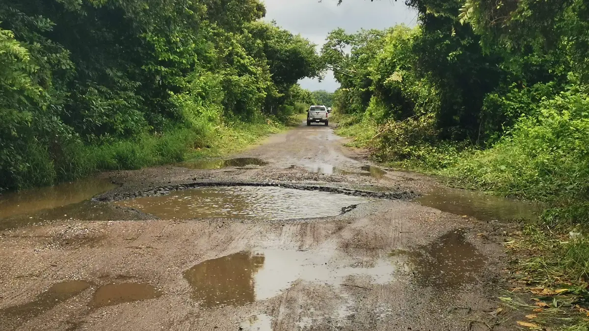 Baches profundos dificultan el traslado de mercancías a través de la Brecha Huasteca