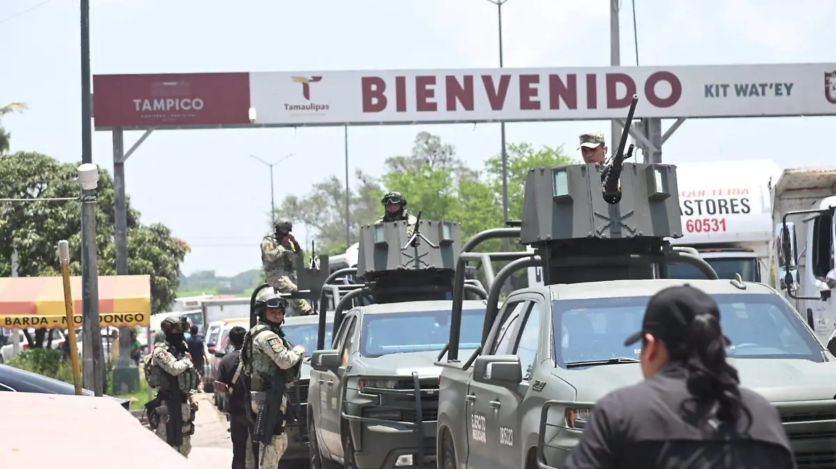 El Ejército Mexicano instaló una cocina comunitaria en el auditorio municipal de Tampico