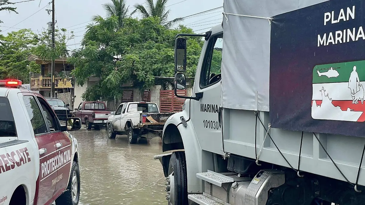 Continúan las acciones de apoyo en la colonia Vicente Guerrero de Tampico