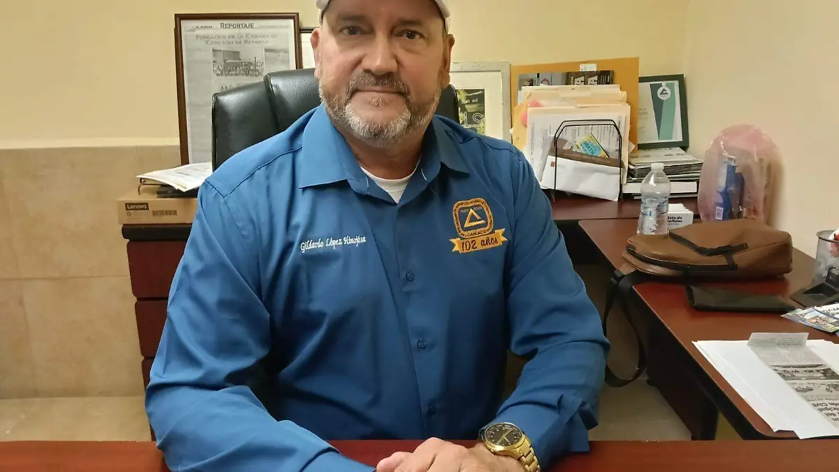 Gildardo López Hinojosa, presidente de Canaco Reynosa, advierte pérdidas millonarias para el sector comercia