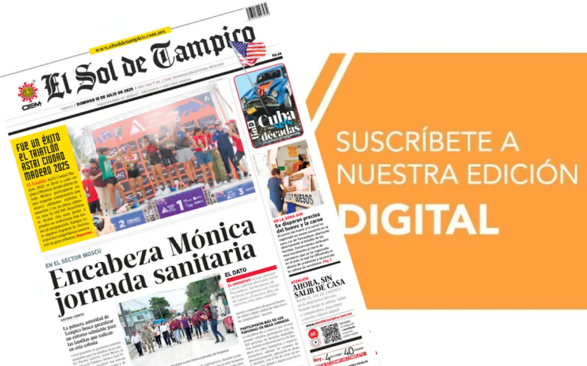 Portada del domingo 13 de julio de 2025