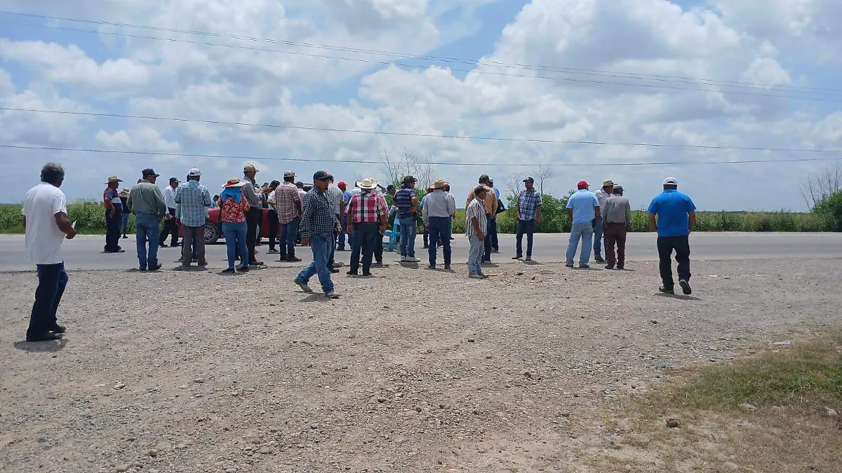 Tamaulipas bloqueo agricultores 