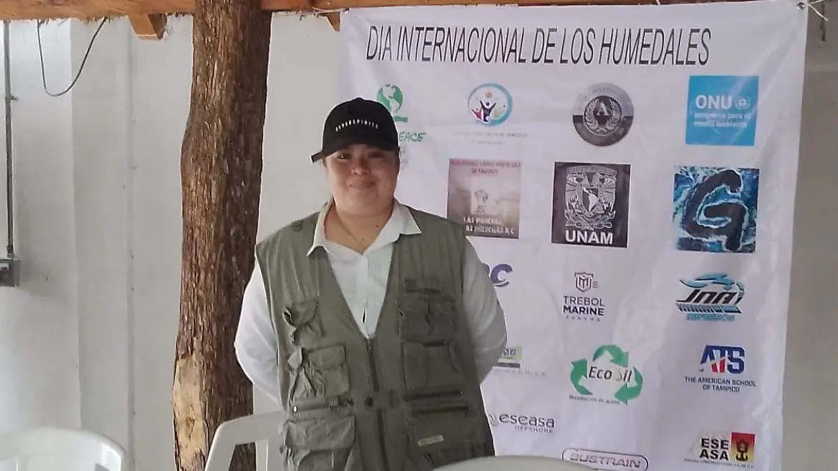 presidenta de la Asociación “nutrias con causa Tampico” Abianez Sánchez