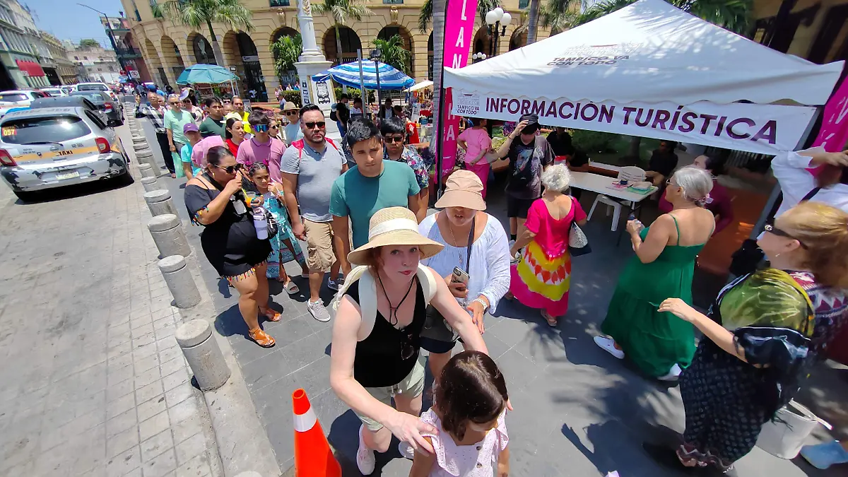 El centro histórico de Tampico tiene puntos de información turística para promocionar los lugares más populares de la región 