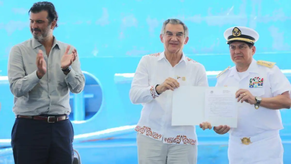 La Secretaría de Marina otorgó al gobernador el título de concesión que autoriza las operaciones en Puerto Norte