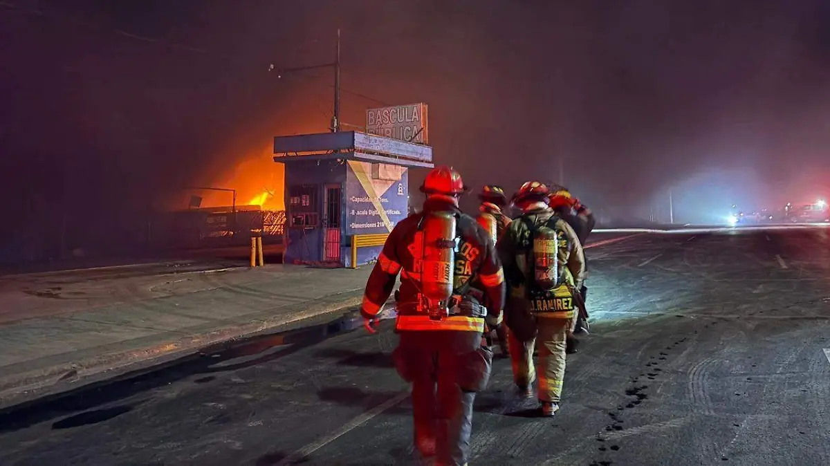 Incendio recicladora Reynosa