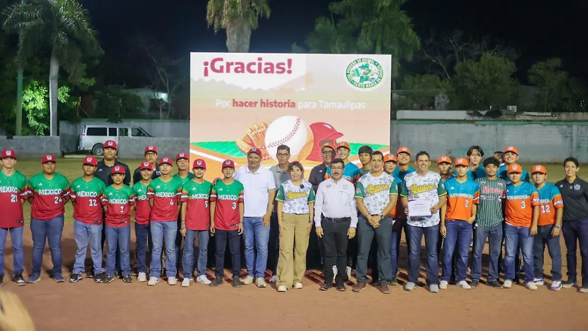 Fueron felicitados los beisbolistas tamaulipecos subcampeones de la Serie Mundial de Ligas Pequeñas