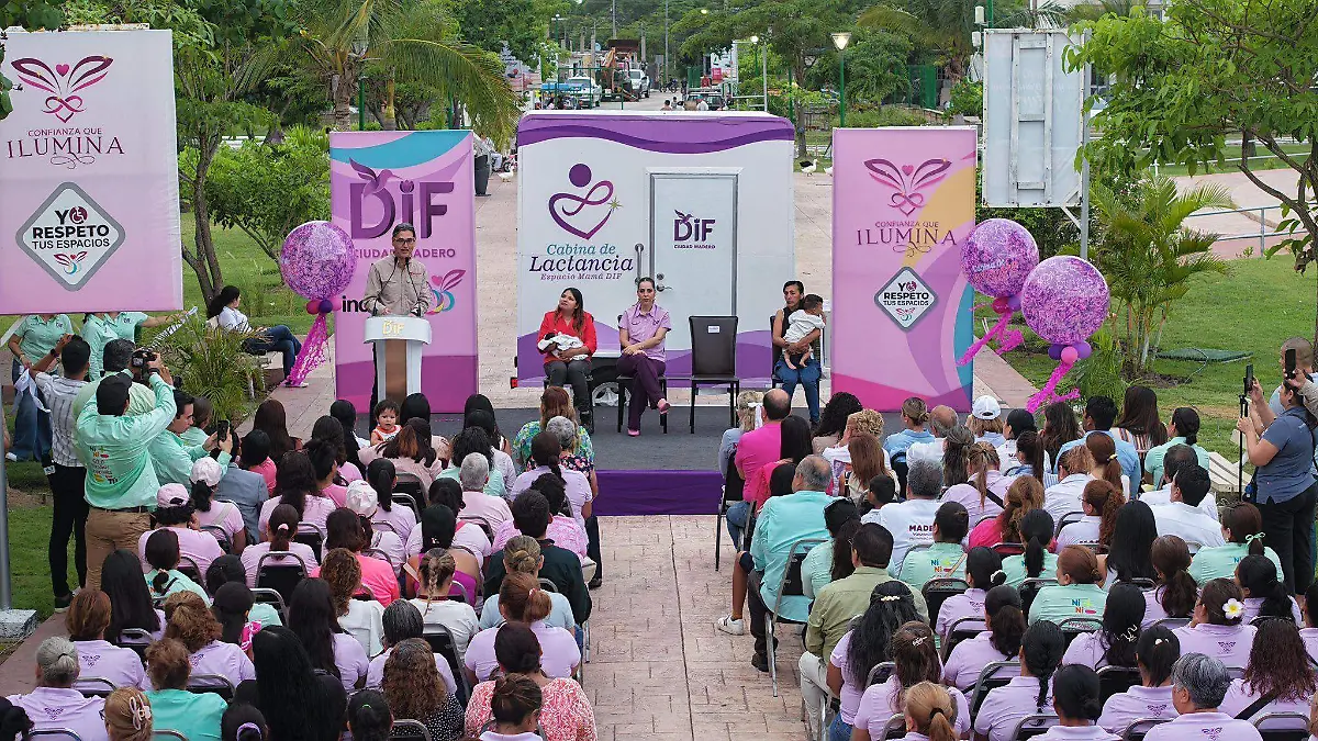Instalaron en el Parque Bicentenario una cabina para lactancia durante la semana conmemorativa de esta práctica materna Gobierno de Ciudad Madero (2)