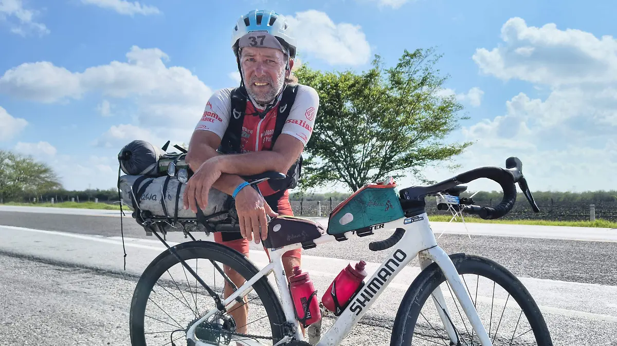 Alejandro Cárcano cruzó Tamaulipas mientras avanzaba su viaje rumbo a los EEUU