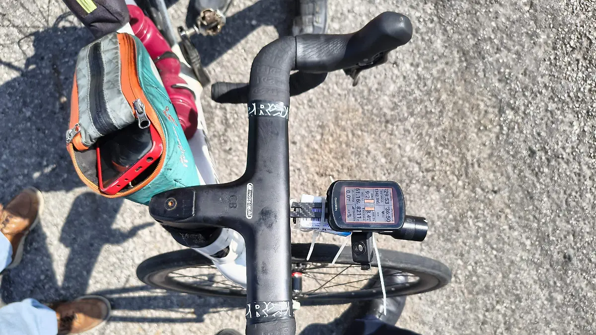 Con esta bici, Martín Alejandro pretende que su rodada sensibilice a las personas sobre el parkinson