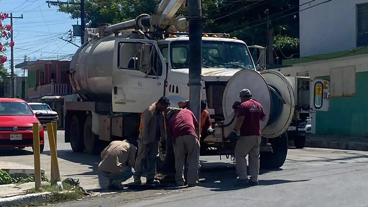 Trabajadores de la Comapa Sur lograron restablecer el servicio en más de 100 colonias de Tampico y Ciudad Madero antes de tiempo Comapa Sur