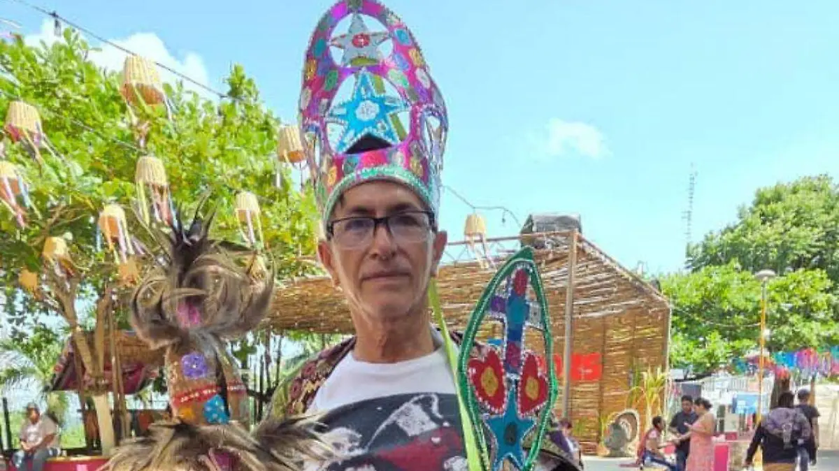 Guillermo Juárez González, danzante del Chul desde hace 45 años en Ozuluama