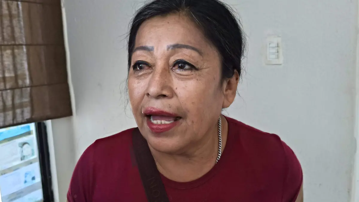 Ricarda San Juan Hilario, residente del Fraccionamiento Santa Anita