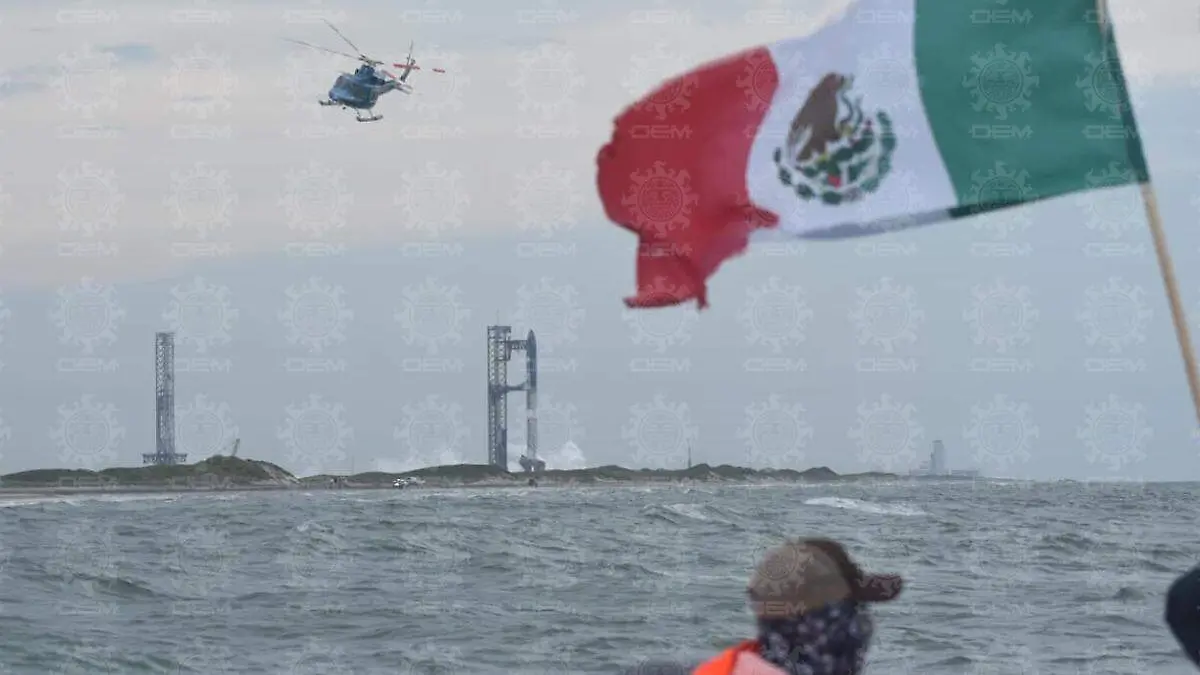 Por segundo día consecutivo, activistas se manifestaron contra los lanzamientos de SpaceX sobre el Golfo de México