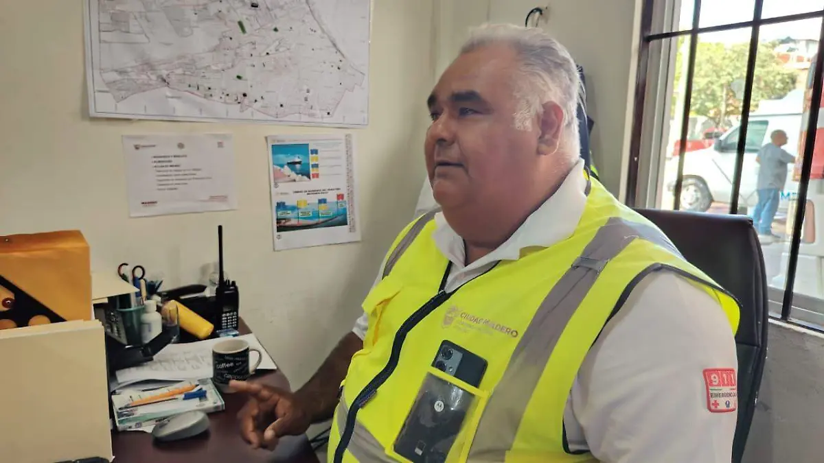Ricardo Aguirre, director de Protección Civil de Ciudad Madero