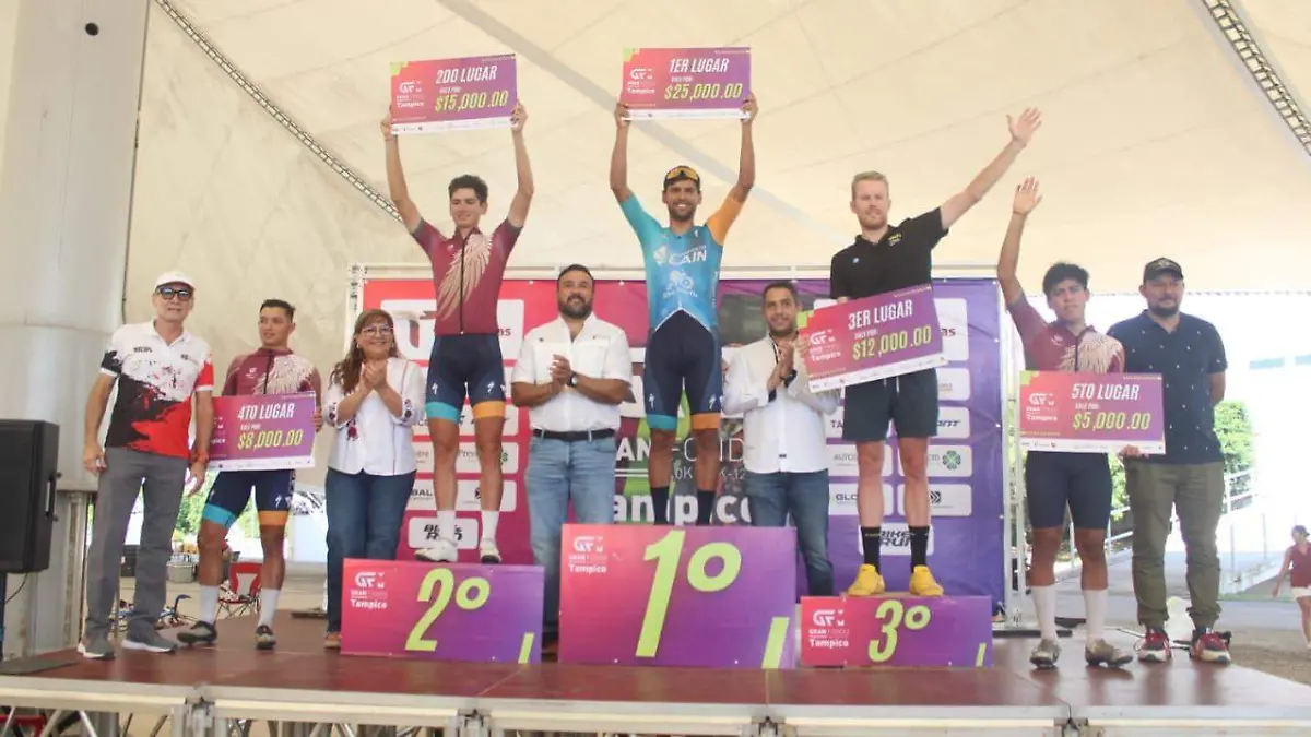 Sara López y José Alfredo Aguirre ganan los 120 kilómetros del Gran Fondo Tampico 2025