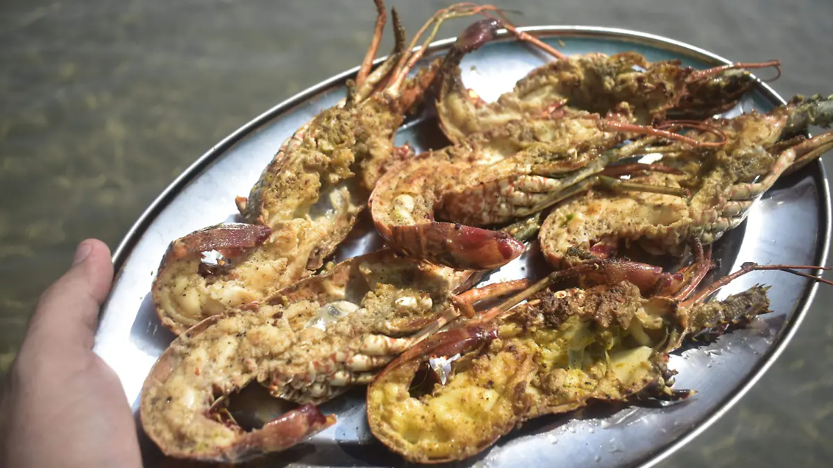 Las langostas son extraídas por los mismos pescadores de la zona 