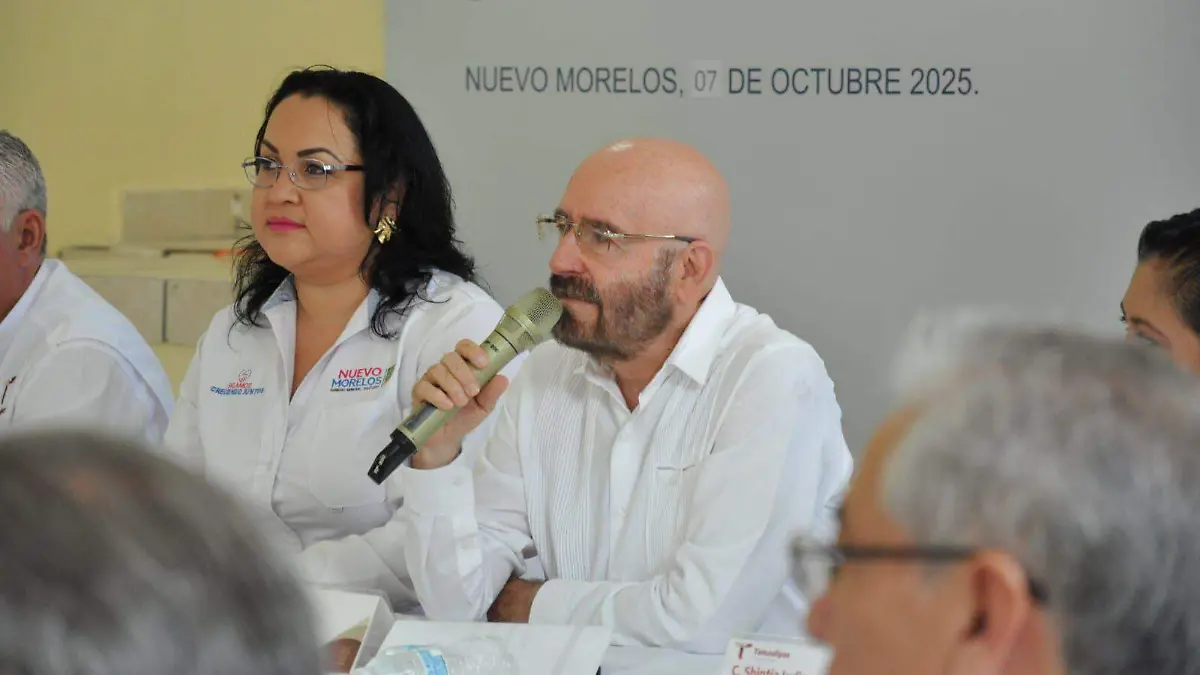 Secretario de Recursos Hidráulicos para el Desarrollo Social, Raúl Quiroga Álvarez