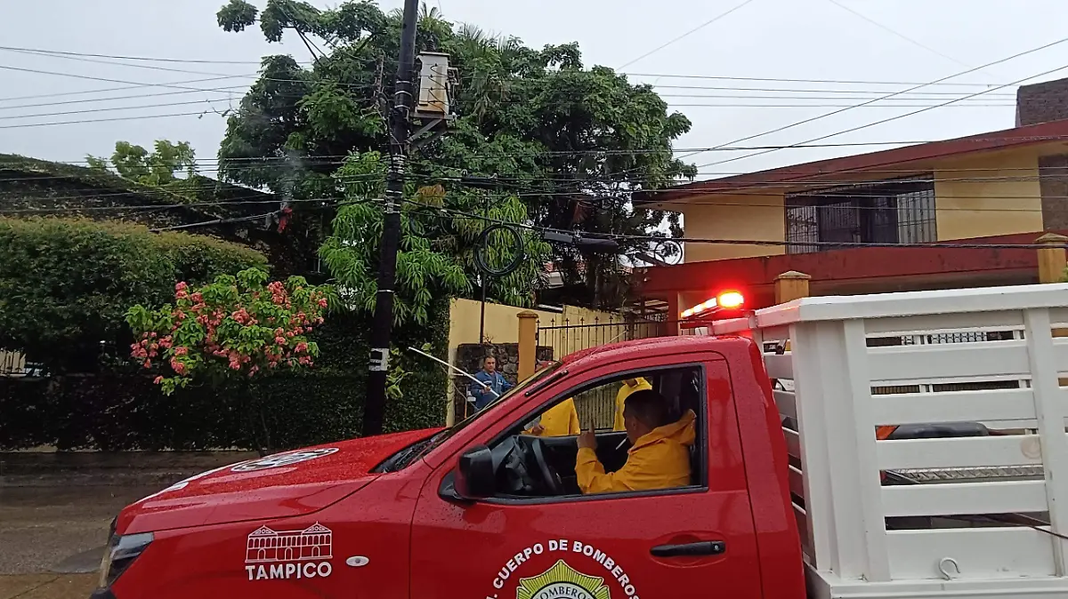 Bomberos barda Tampico
