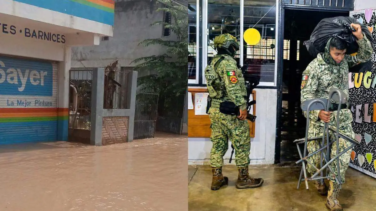 Veracruz activa operativos de auxilio y puente aéreo por inundaciones