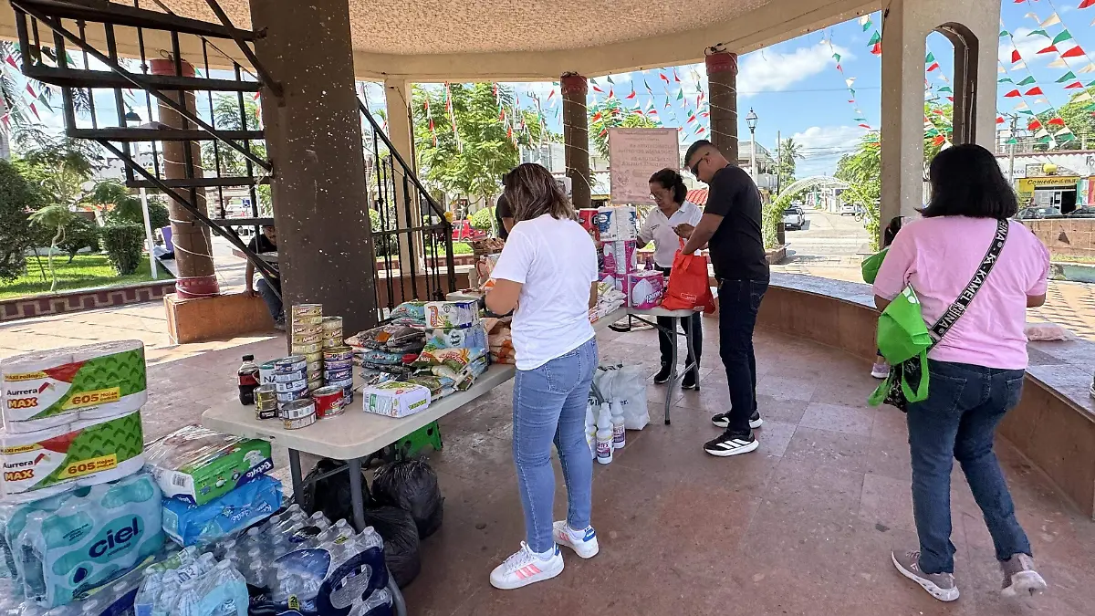 Habilitan centro de acopio en Pueblo Viejo para familias afectadas por inundaciones