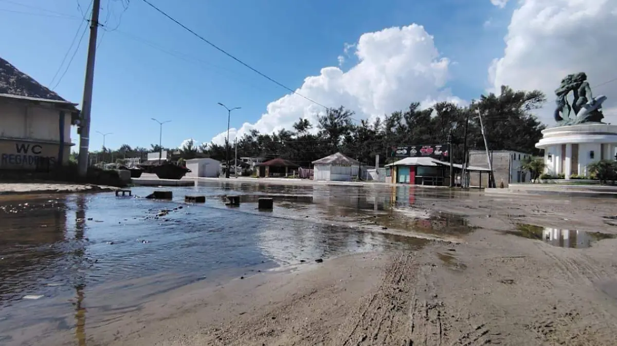También abrieron una zanja para que fluya el agua
