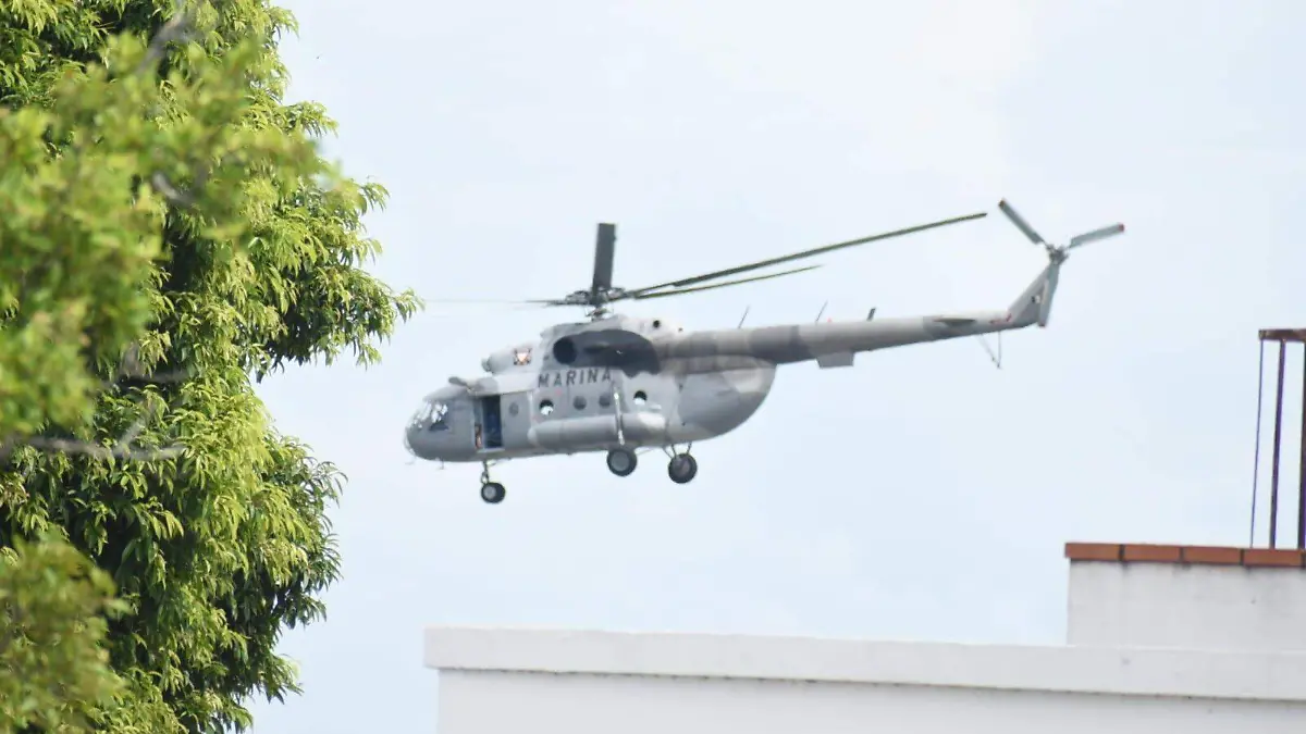 Helicópteros salieron desde Tampico de dependencias como la Secretaría de Marina con carga de alimentos