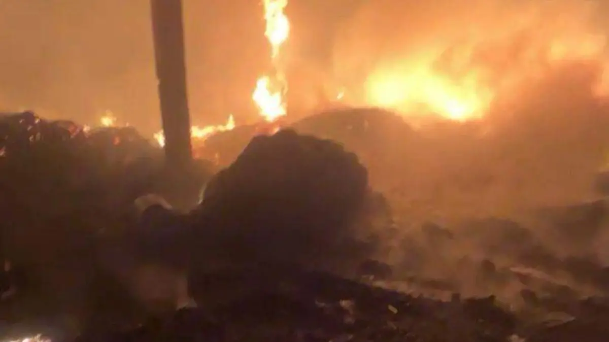 Incendio recicladora Altamira