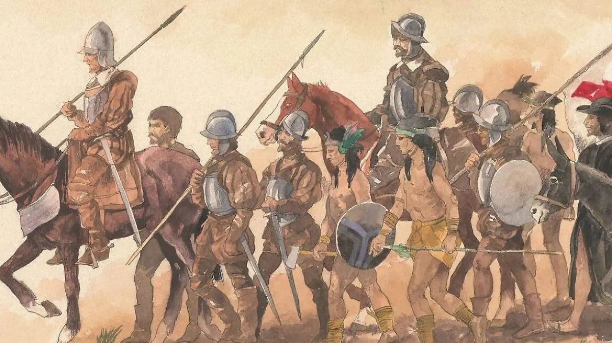 Luis de Carvajal en una de sus expediciones