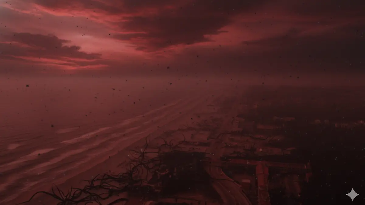 Playa Miramar en el Upside Down