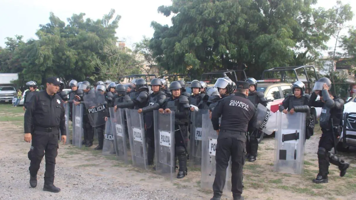 Guardia Estatal apoya en seguridad en el Estadio Tamaulipas