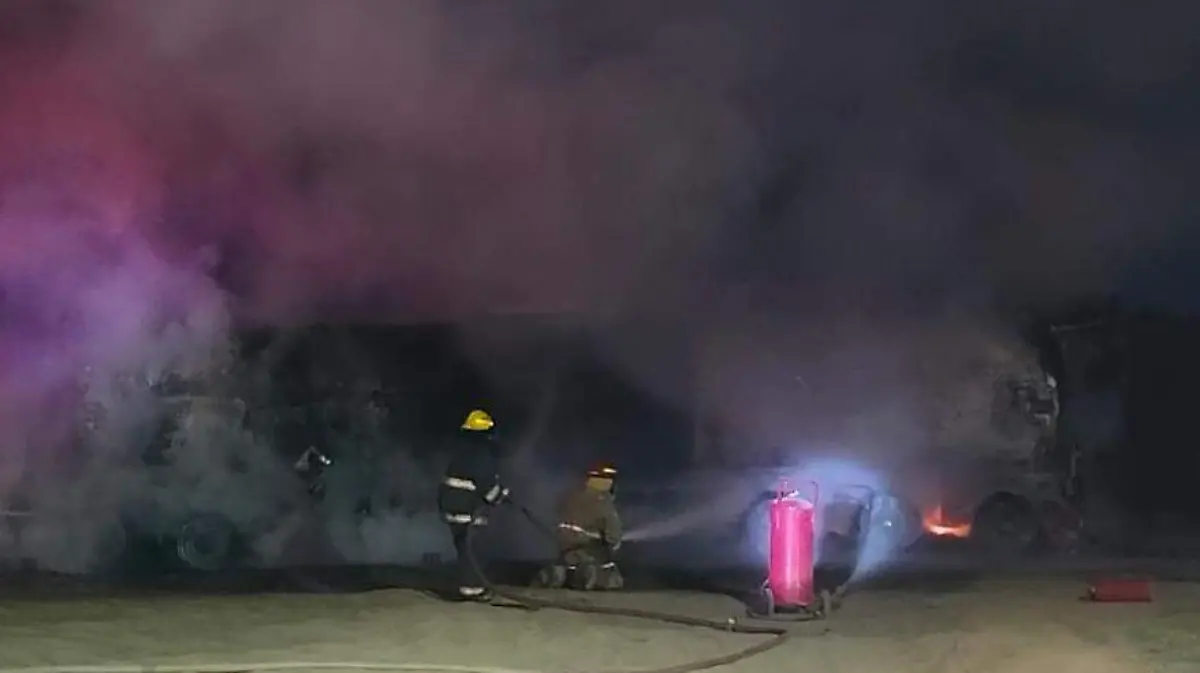 Incendio pipa Altamira