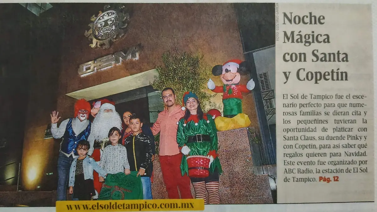 Antes de pandemia los niños podían traer su carta a Santa Claus en el Sol de Tampico. Hemeroteca