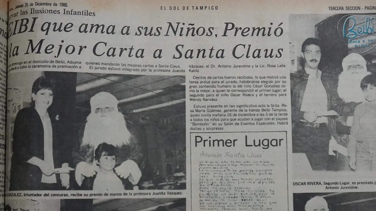 En la carta César pedía a Santa que le dijera a Dios que se acordará de él y de otros niños que también tenían alguna discapacidad motriz