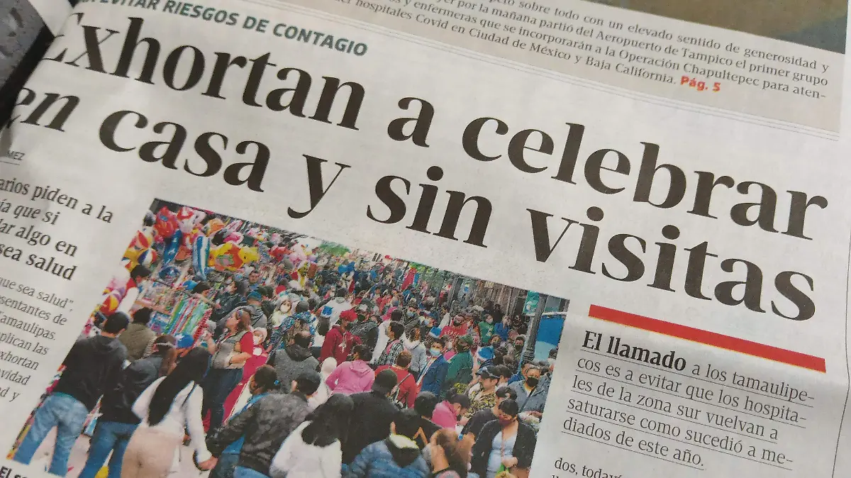 En 2020 se invitaba a la gente a celebrar en casa sin visitas para evitar que el Covid-19 se siguiera propagando. Hemeroteca