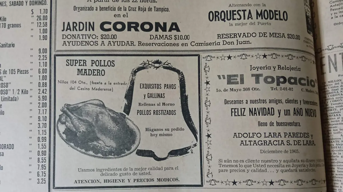 Predominaba el pollo como uno de los favoritos para fin de año