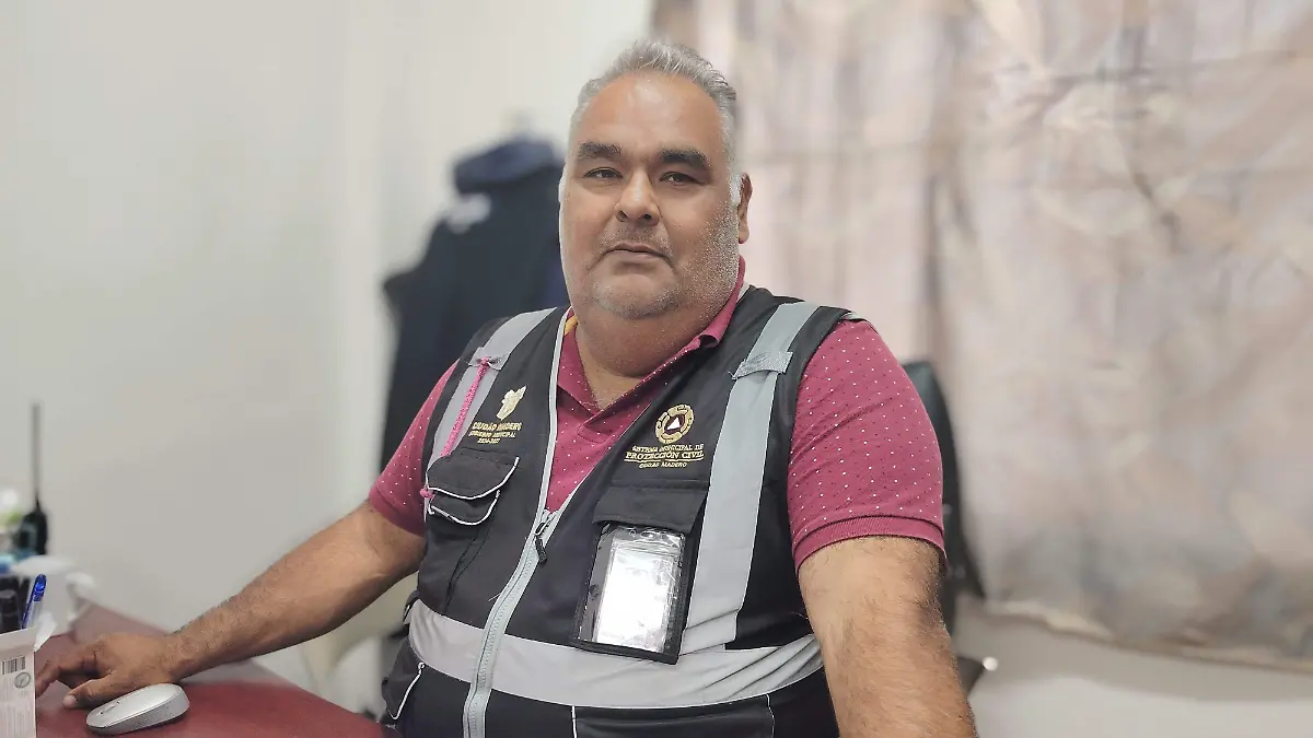 Director de Protección Civil Madero, Ricardo Aguirre