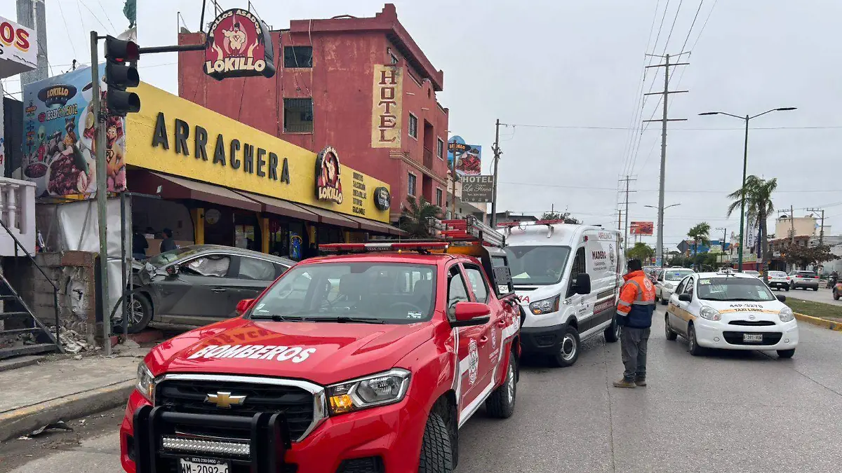 Fuerte choque en Ciudad Madero