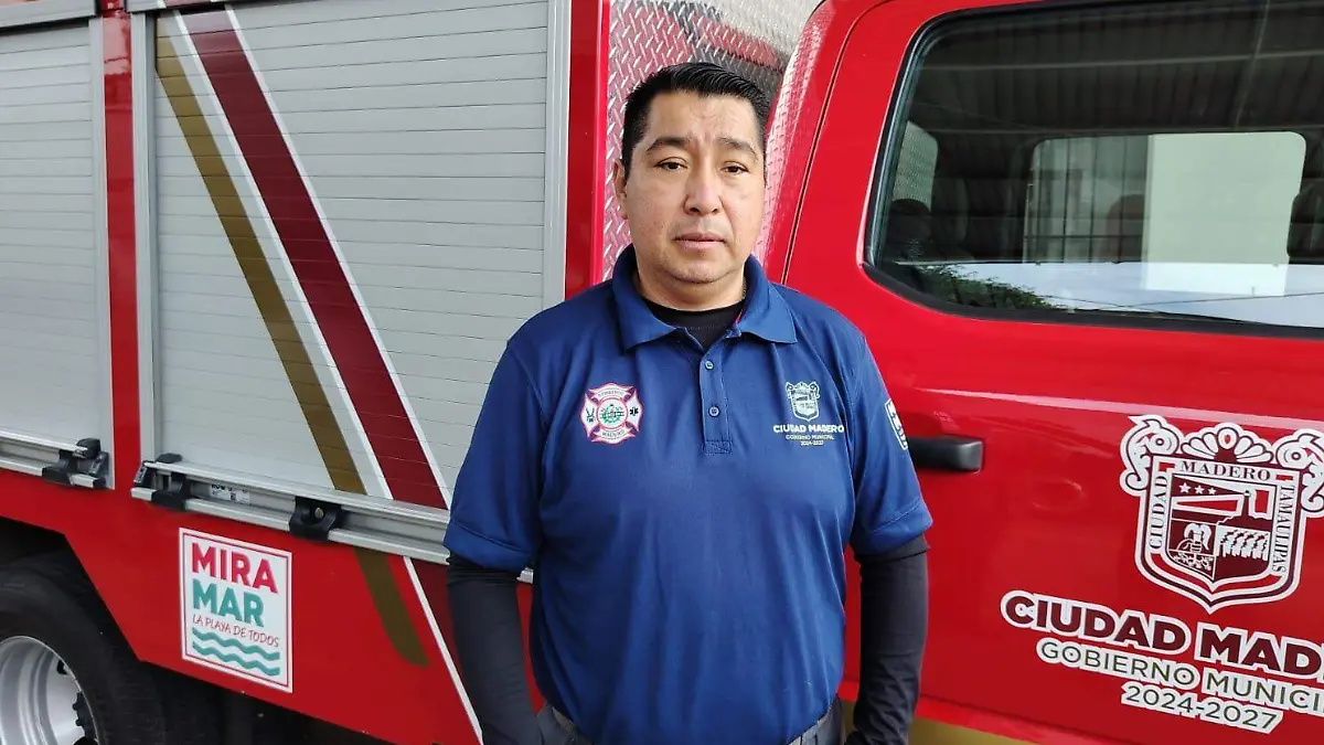 Jorge Navarro, subcomandante de Bomberos de Ciudad Madero