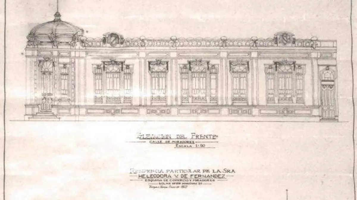 Luciano Fernández Gómez pidió al arquitecto catalán Aréchiga los planos de la conocida como Casa Pastel 